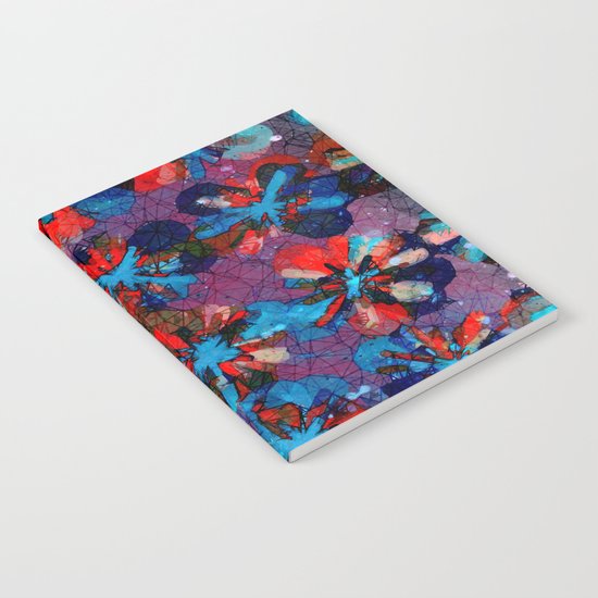 Abstract Flower Pattern Notebook