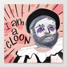 "I am a Cloon!" Chip Baskets Print Canvas Print