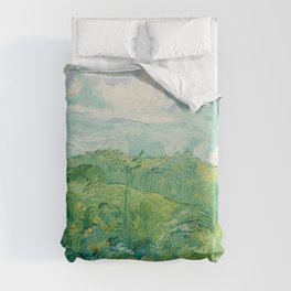 Vincent van Gogh Green Wheat Fields, Auvers 1890 Painting Duvet Cover