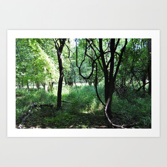 Happy Trees Art Print