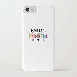Bonus Mom Mothers Day Gifts for Bonus Mama Tie Dye Step Mom iPhone Case