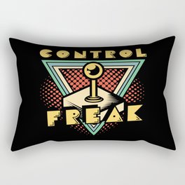 80s Video Game Arcade Gamer Control Freak Gift Rectangular Pillow