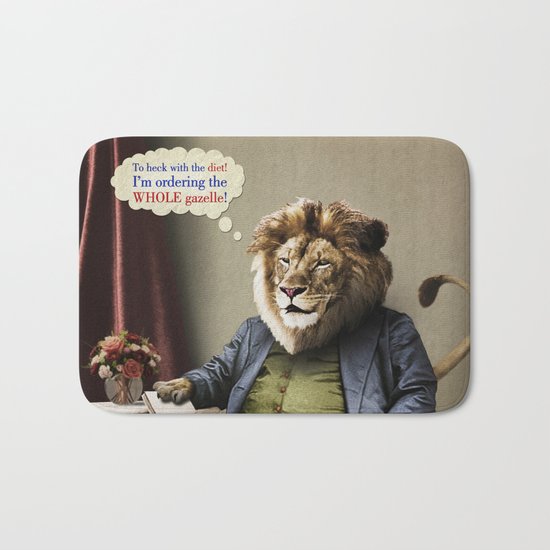 Hungry Lion Bath Mat