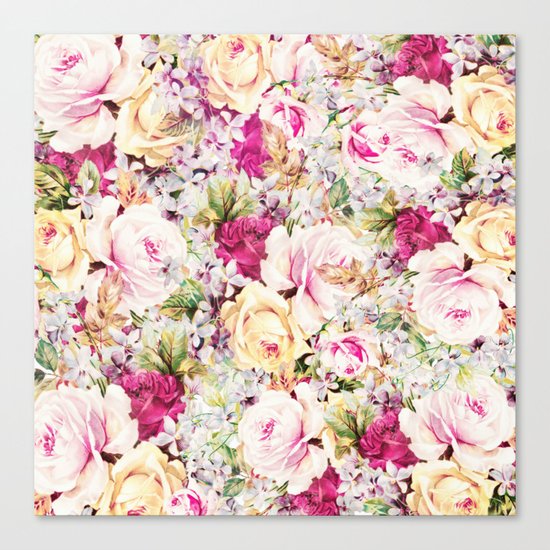 carpet of roses Canvas Print
