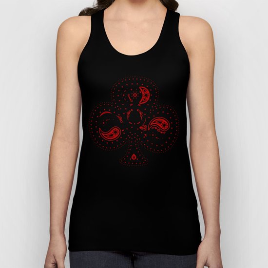 83 Drops - Clubs (Red & Black) Unisex Tank Top