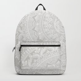 Mandala Soft Gray Backpack