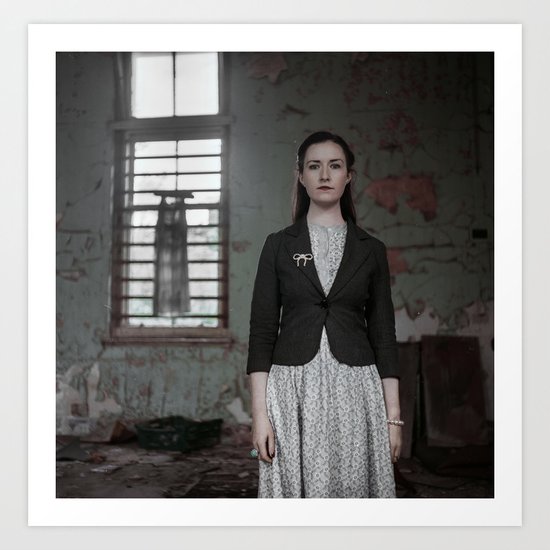 Woman and Dress Art Print