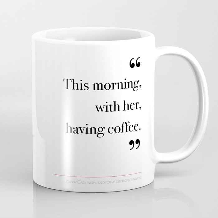 With her, having coffee Coffee Mug