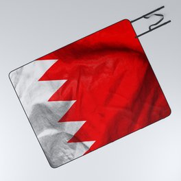 Bahrain Flag Picnic Blanket