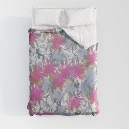 In the Garden Silver Duvet Cover