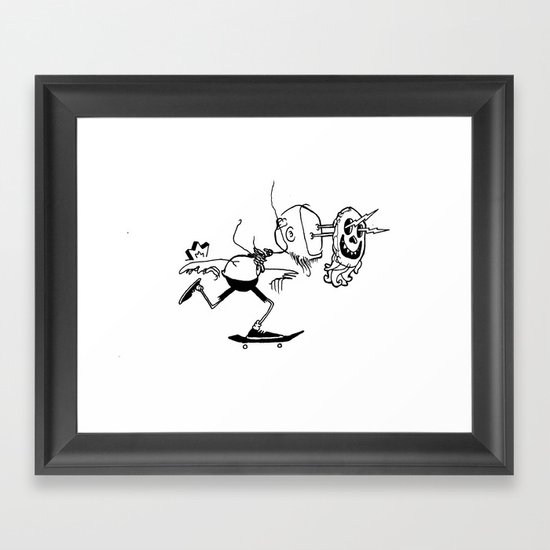 Don't be an idiot Framed Art Print