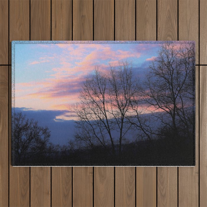 Clouds Floating Along Outdoor Rug