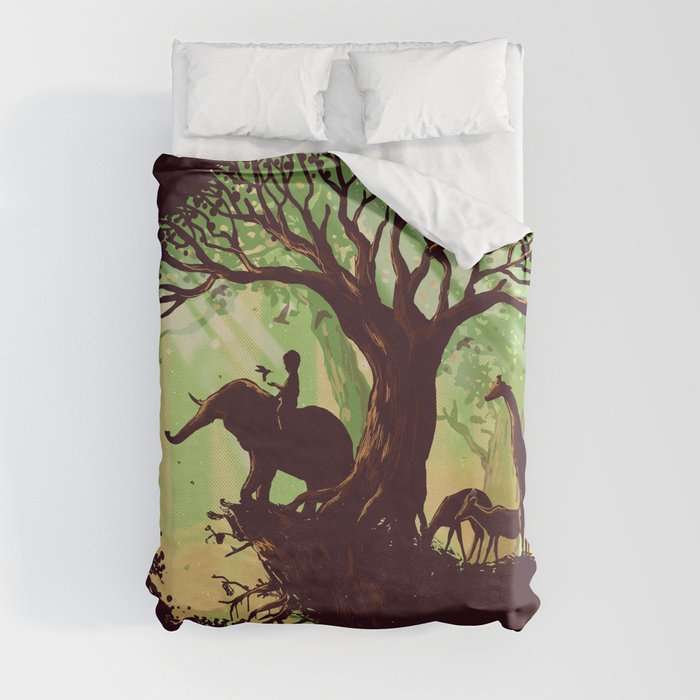 The jungle says hello Duvet Cover