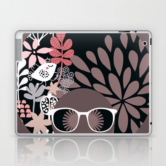 Afro Diva : Sophisticated Lady Pale Pink Peach Taupe Laptop & iPad Skin
