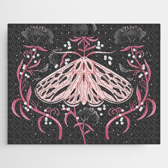 Moth gray 004 Jigsaw Puzzle