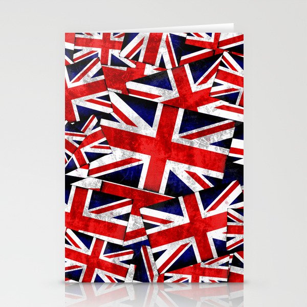 Union Jack British England UK Flag Stationery Cards