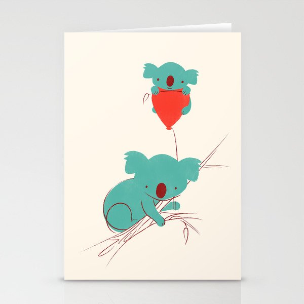Red Balloon Stationery Cards