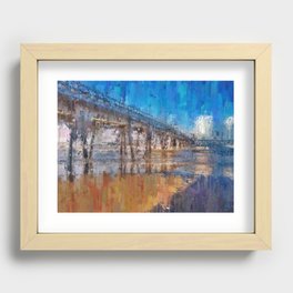 Pier of Mongaguá Beach Recessed Framed Print