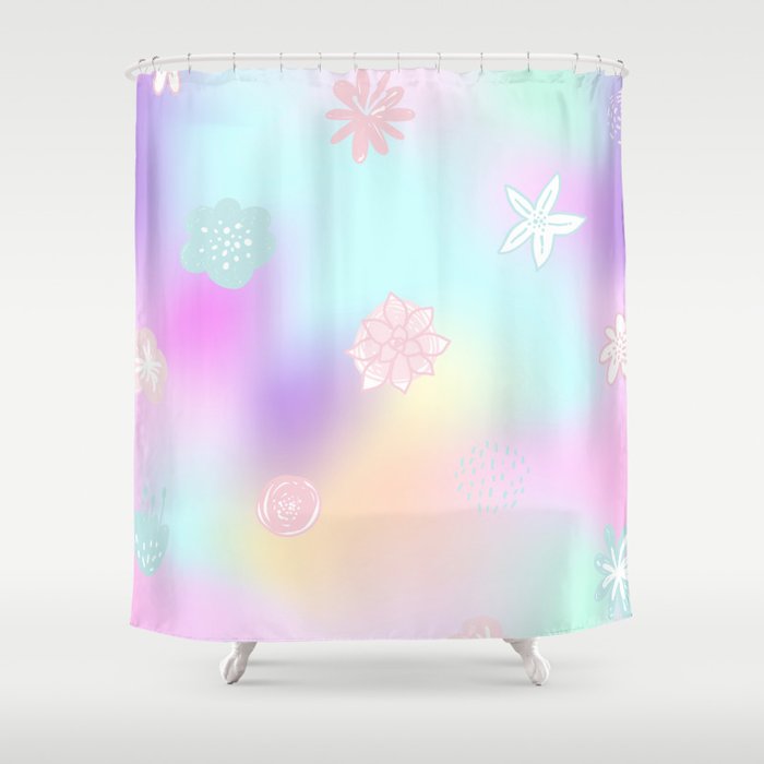 Pastel Flowers On A Rainbow Day Pink Purple Pastel Florals Baby