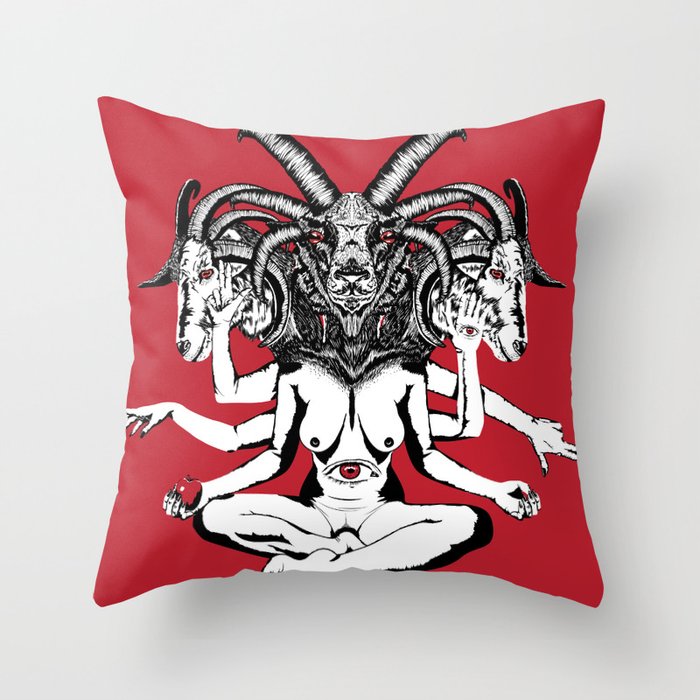 Woman is a Devil Throw Pillow
