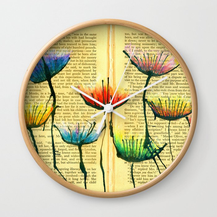 Eruptions of Colour In My Head Wall Clock