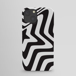 Illusion star black and white iPhone Case