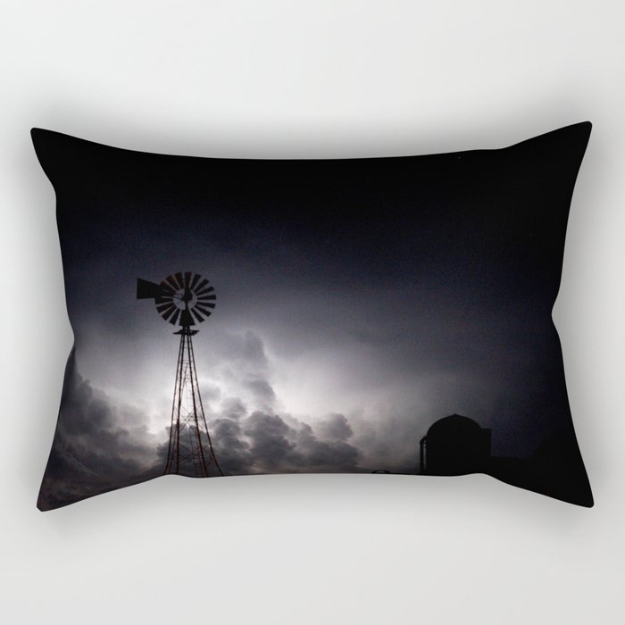 Midnight Thunder Rectangular Pillow