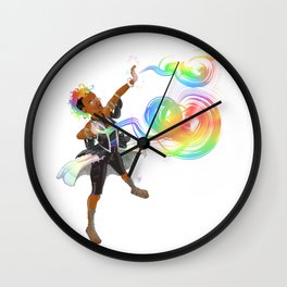 Rainbow Spell Caster Wall Clock
