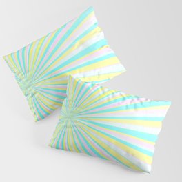 Pastel Rays Pillow Sham