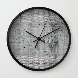 Grey mixed surfaces Wall Clock
