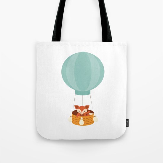 Flying fox- Animal Watercolor Illustration Tote Bag