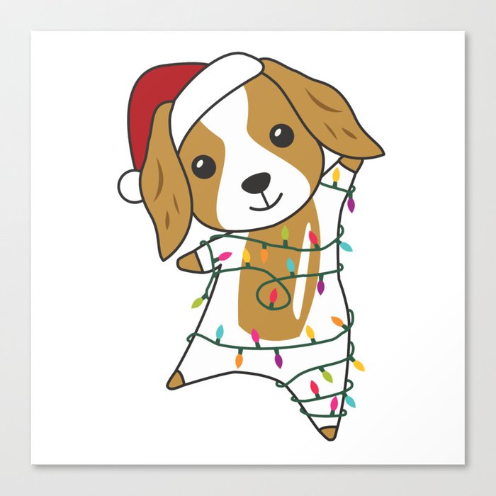 Cocker Spaniel Christmas Dog Winter Animals Dogs Canvas Print