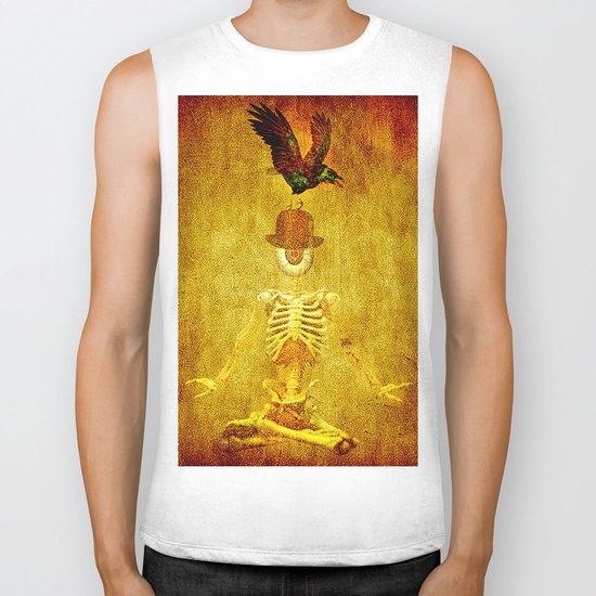 Monsieur Bone and Archibald the crow Biker Tank