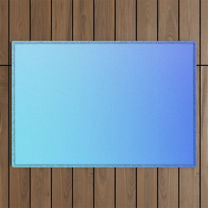 1 Blue Gradient 220506 Aura Ombre Valourine Digital Minimalist Art Outdoor Rug