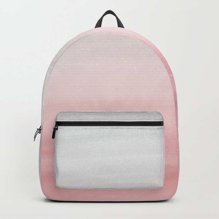 Touching Blush Gray Watercolor Abstract #1 #painting #decor #art #society6 Backpack