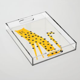 Speedy Cheetah Acrylic Tray