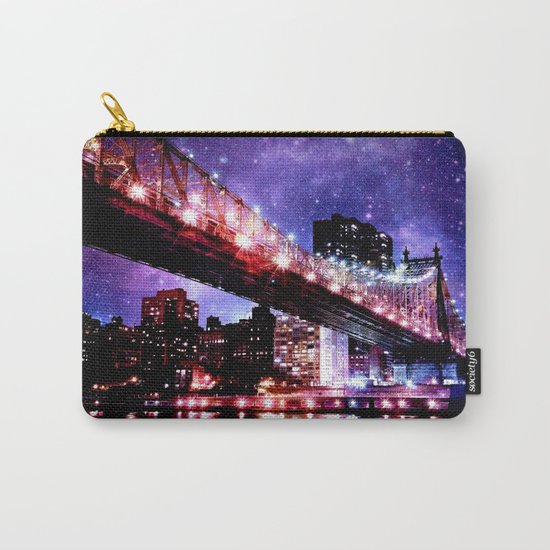 Majestic New York City: Manhattan Bridge Carry-All Pouch