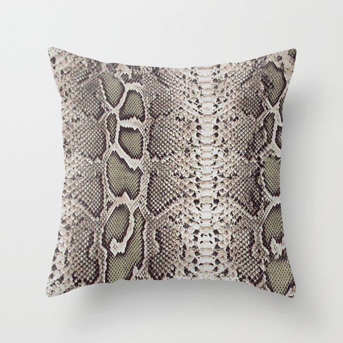 SnakeSkin Print Throw Pillow