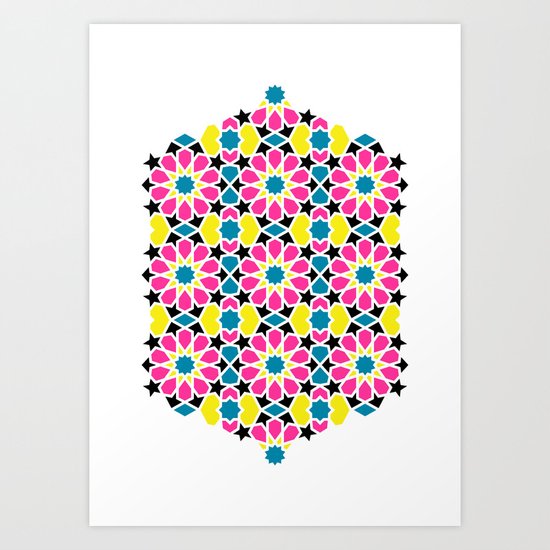 Arabesque CMYK Art Print