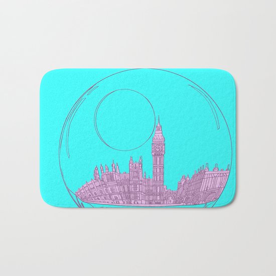 pink London Bath Mat