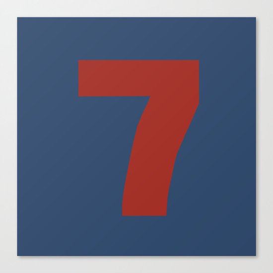 Number 7 Canvas Print