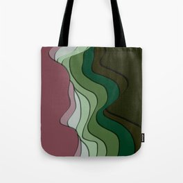 flow waves 3d art print  Tote Bag