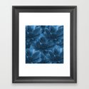 Blue Floral Abstract Framed Art Print by Judy Palkimas | Society6