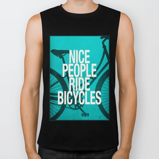 Nice People Ride Bicycles Biker Tank