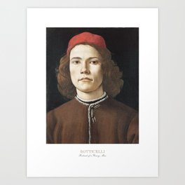 Sandro Botticelli Portrait of a Young Man 1483 Art Exhibition Art Print
