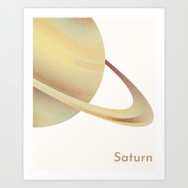 Saturn Planet - saturn, science, fun, kids, astronomy, cosmic, planets,  Art Print