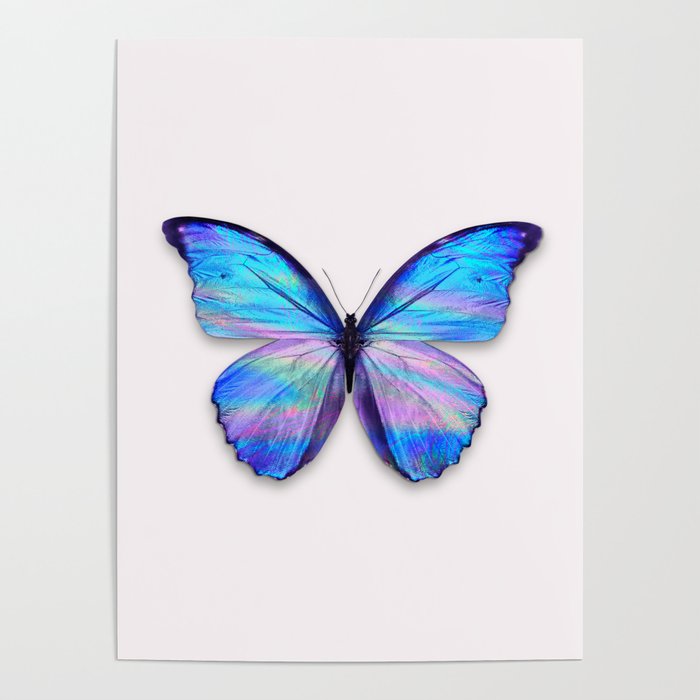 HOLOGRAPHIC BUTTERFLY Poster