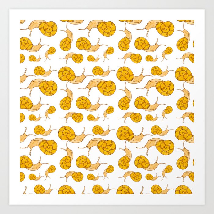 Sunny Snails Art Print
