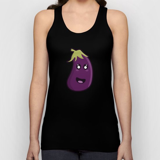 Kawaii Eggplant Unisex Tank Top