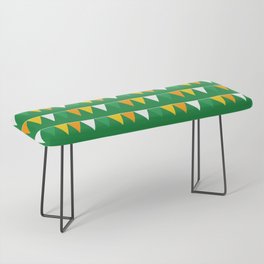 St Patrick's day flag flat cartoon pattern Bench